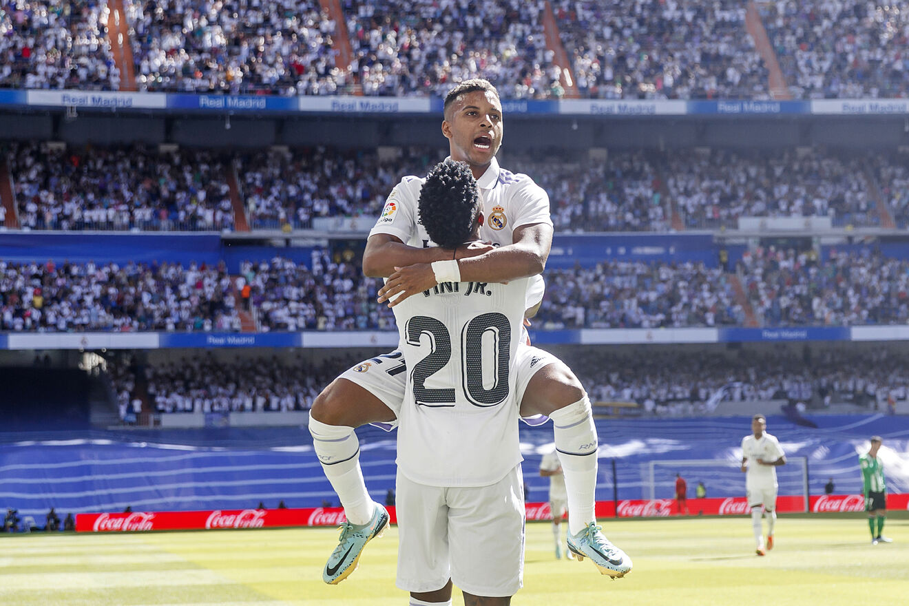 Real Madrid 2-1 Real Betis: Gol Vinicius dan Rodrygo Jaga Rekor Sempurna Los Blancos