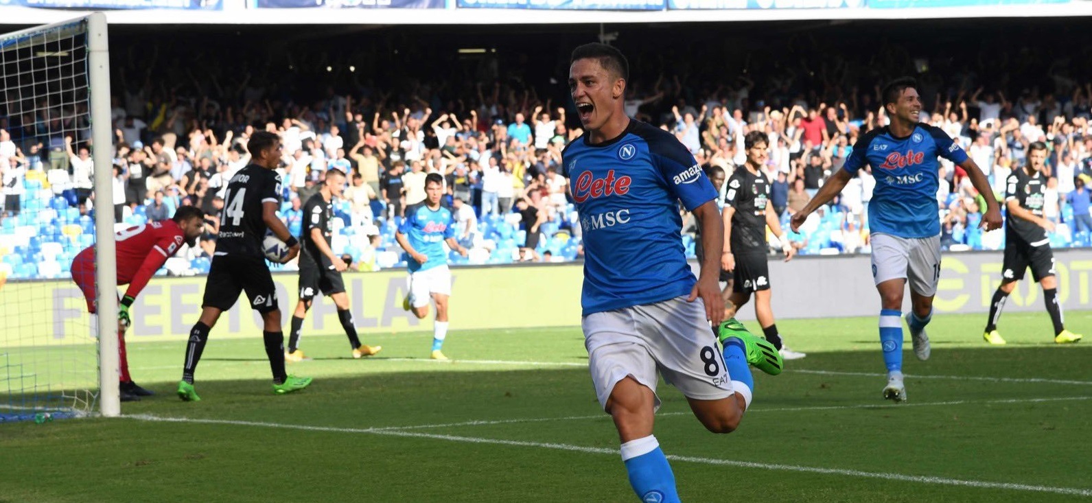 Serie A: Gol Menit Akhir Giacomo Raspadori Bawa Napoli Kalahkan Spezia