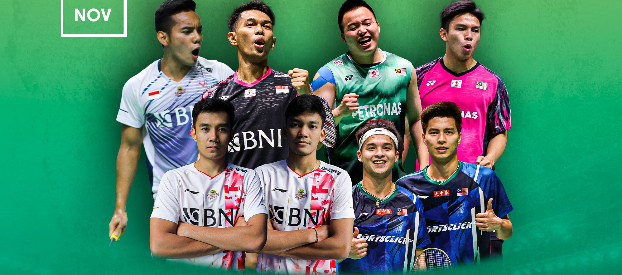 Cedera, Pramudya dan Nur Izzuddin Gantikan Rian dan Soh Wooi Yik di BNI BrightUp Cup 2022