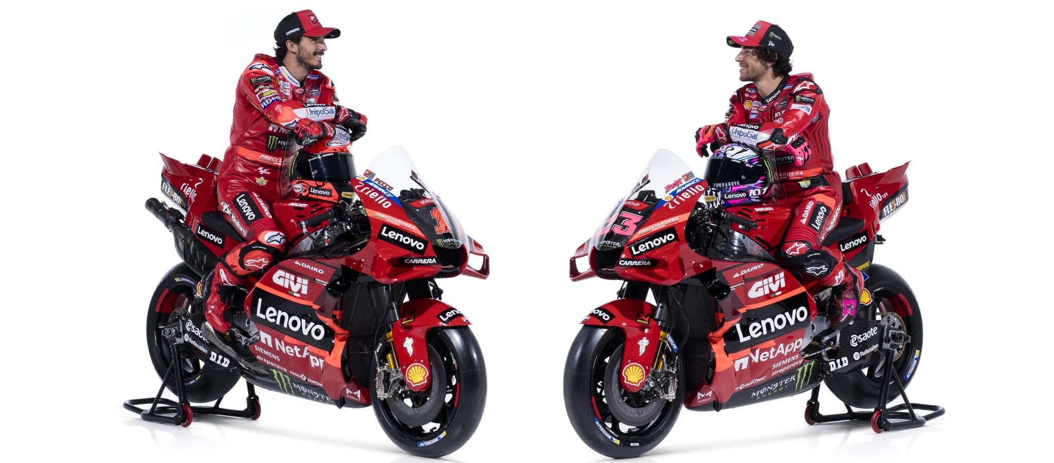 Ducati Umumkan Motor Baru, Francesco Bagnaia Gunakan Nomor Satu