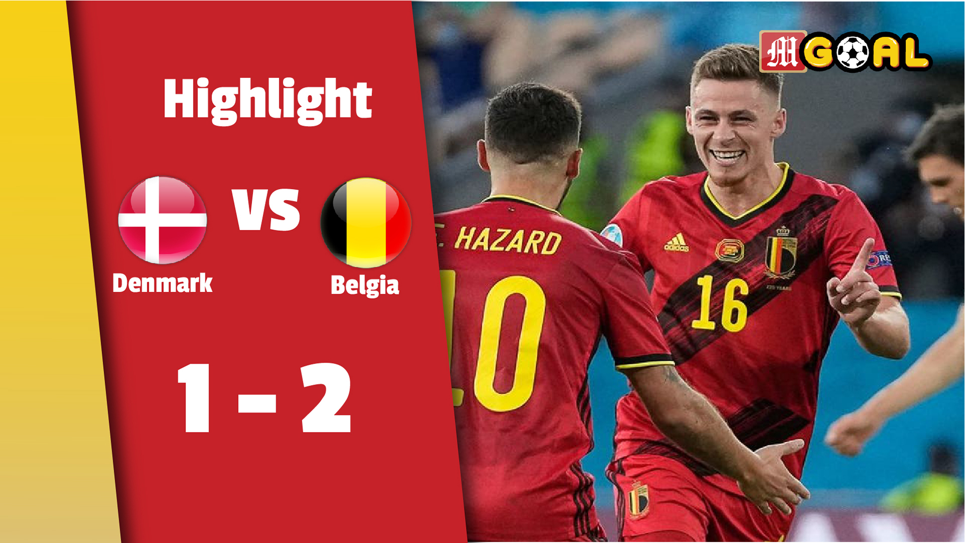 HIGHLIGHT EURO 2020 Denmark VS Belgia